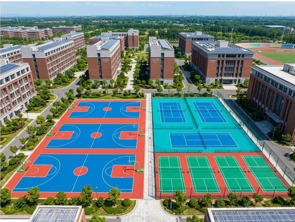 河池市硅PU球场EPDM塑胶跑道 - 一站式服务